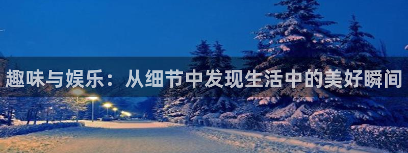 尊龙凯时人生就是搏官网：趣味与娱乐：从细节中发现生活中的美好瞬间