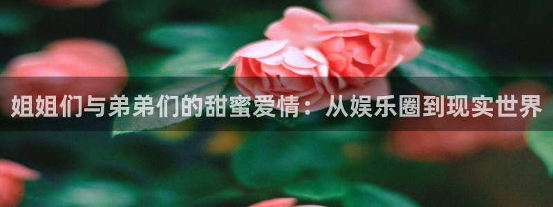 尊龙一人生就是搏：姐姐们与弟弟们的甜蜜爱情：从娱乐圈到现实世界